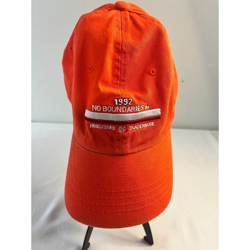 1992 No Boundaries Baseball Cap‎ Adjustable Orange